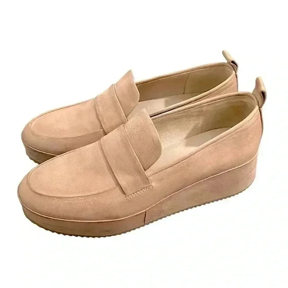 Eileen Fisher Tan Platform Loafers - Picture 13 of 13
